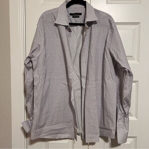Sean John Men's Black and White Checkered Shirt Jacket